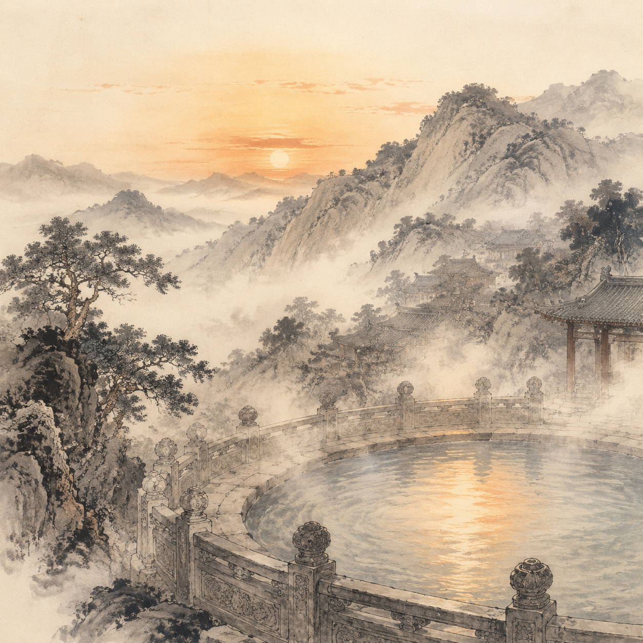 骊山温泉古意盎然