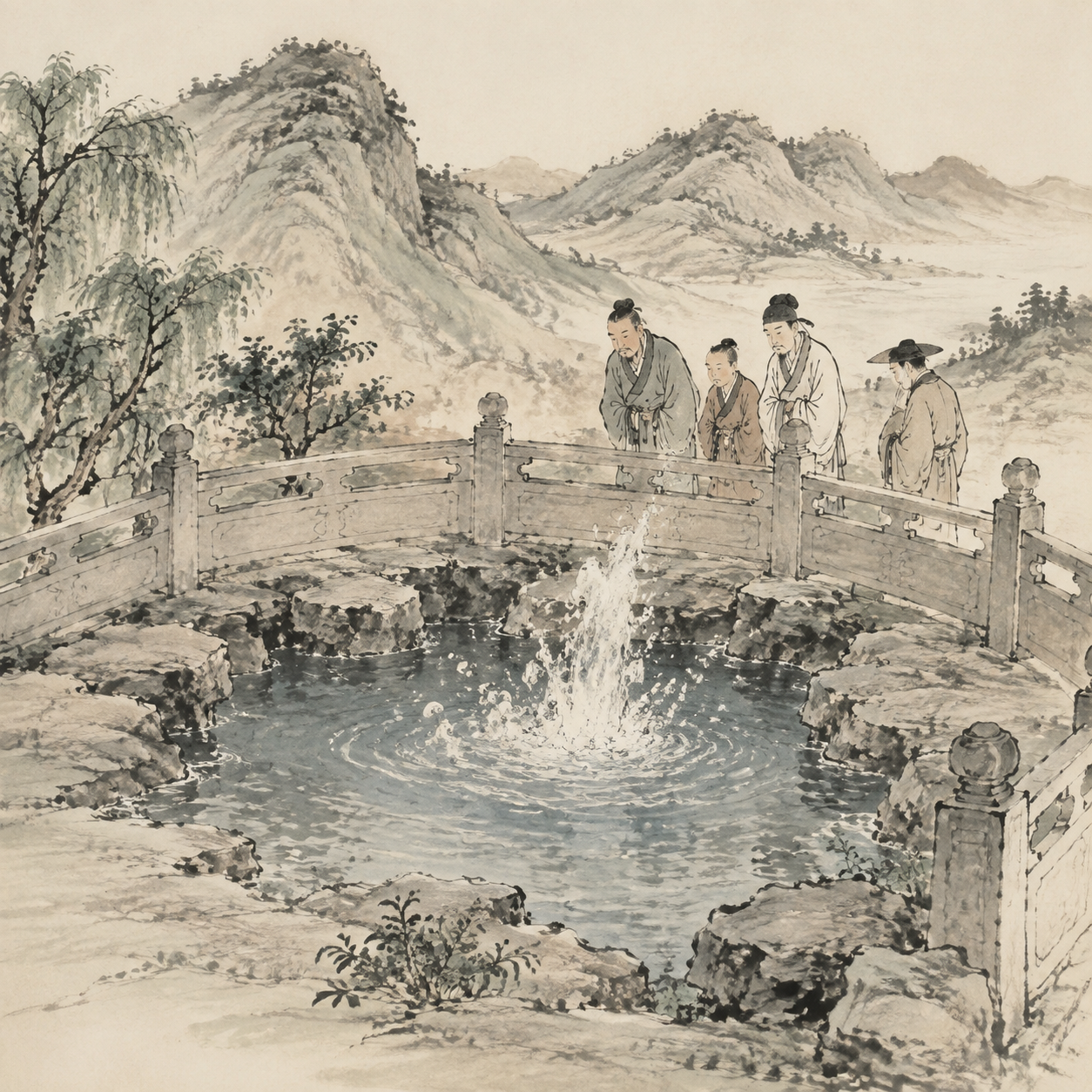 贵阳城外间歇泉