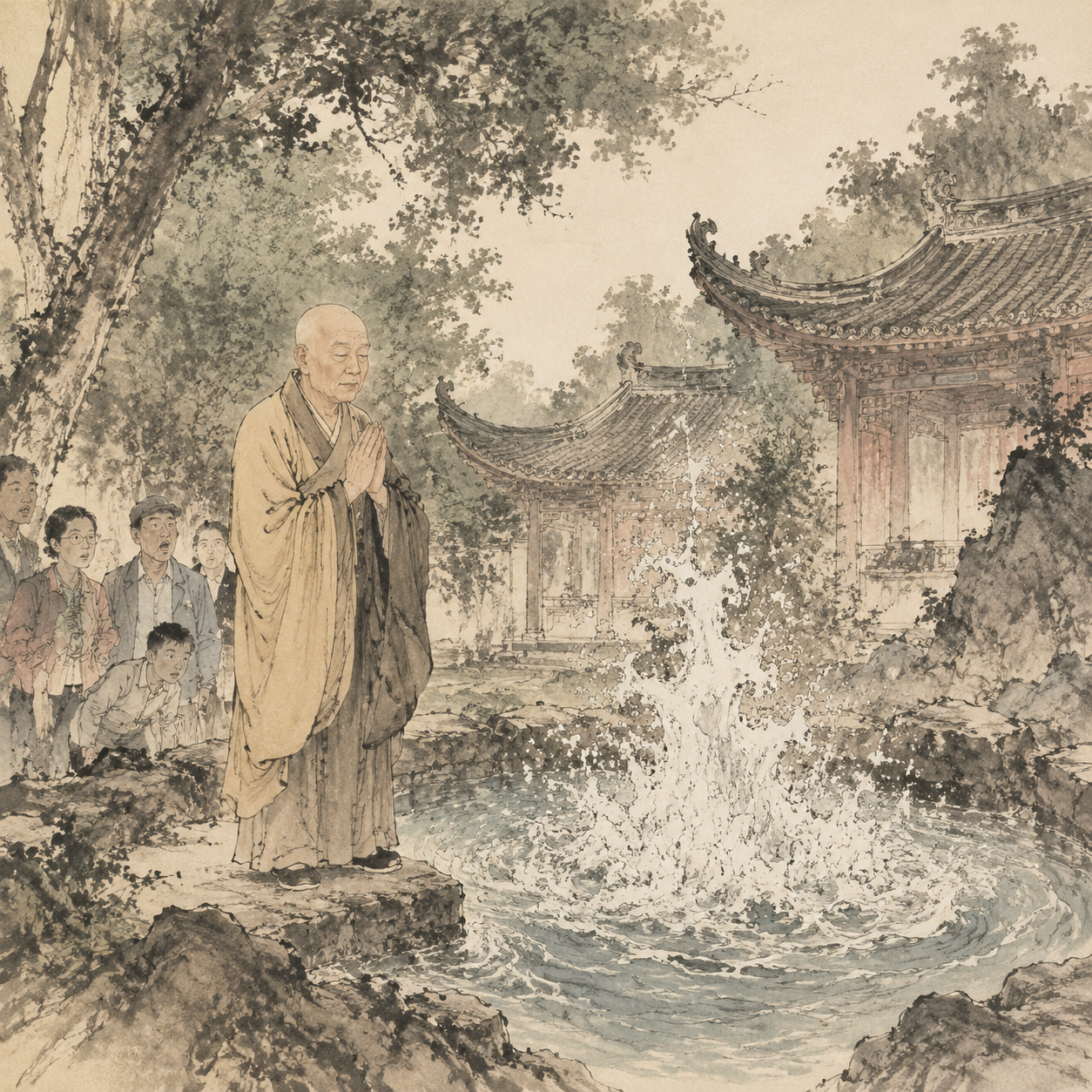 僧人梵呗泉涌