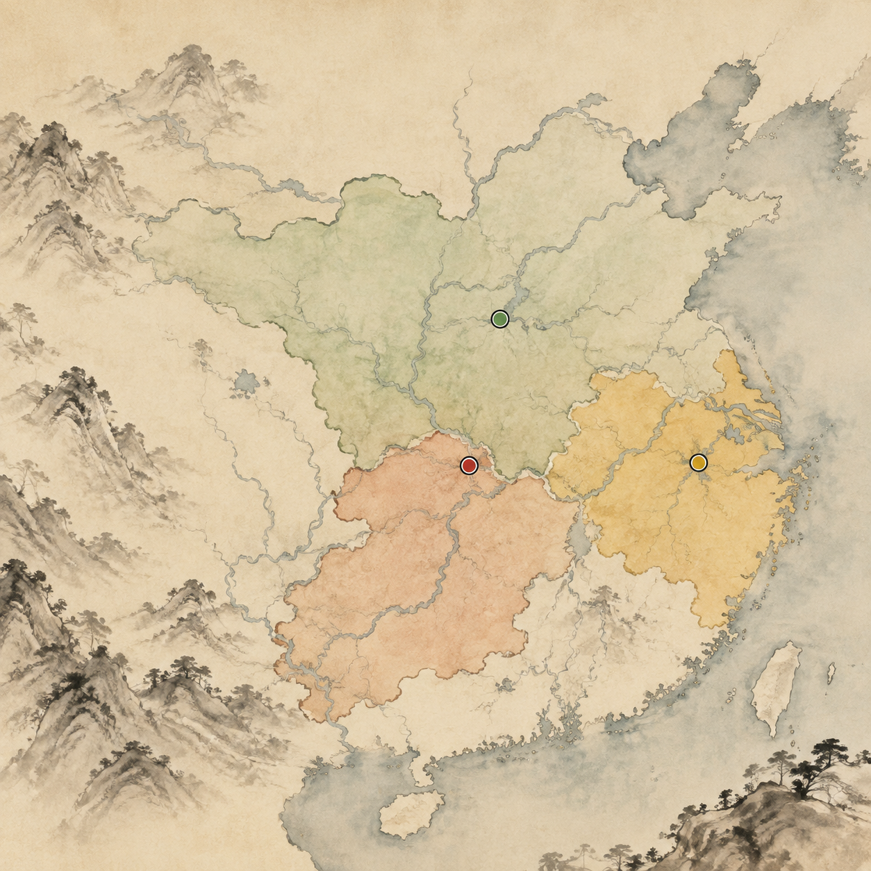三楚地图示意