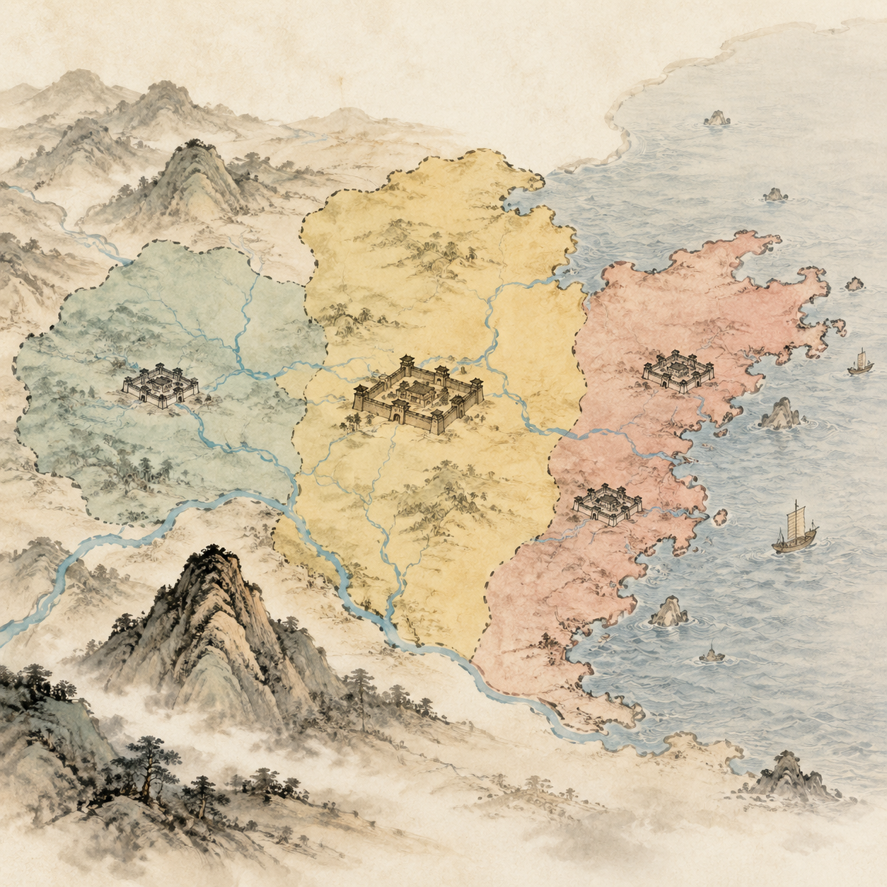 战国齐地示意图