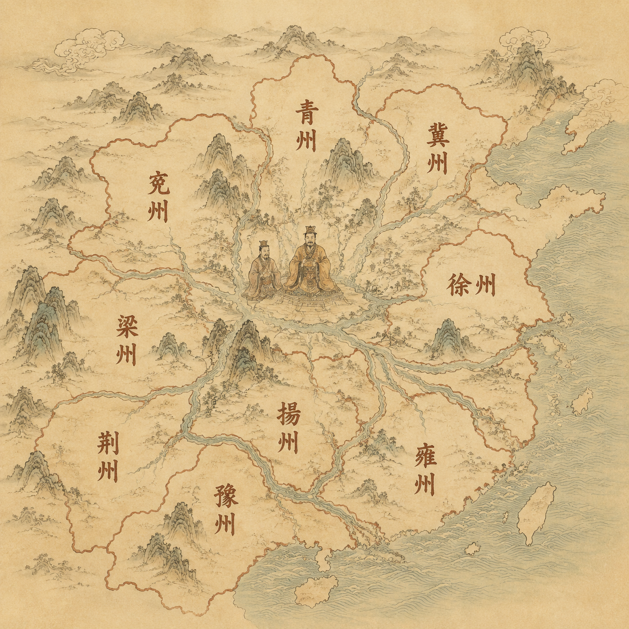 九州划分想象图