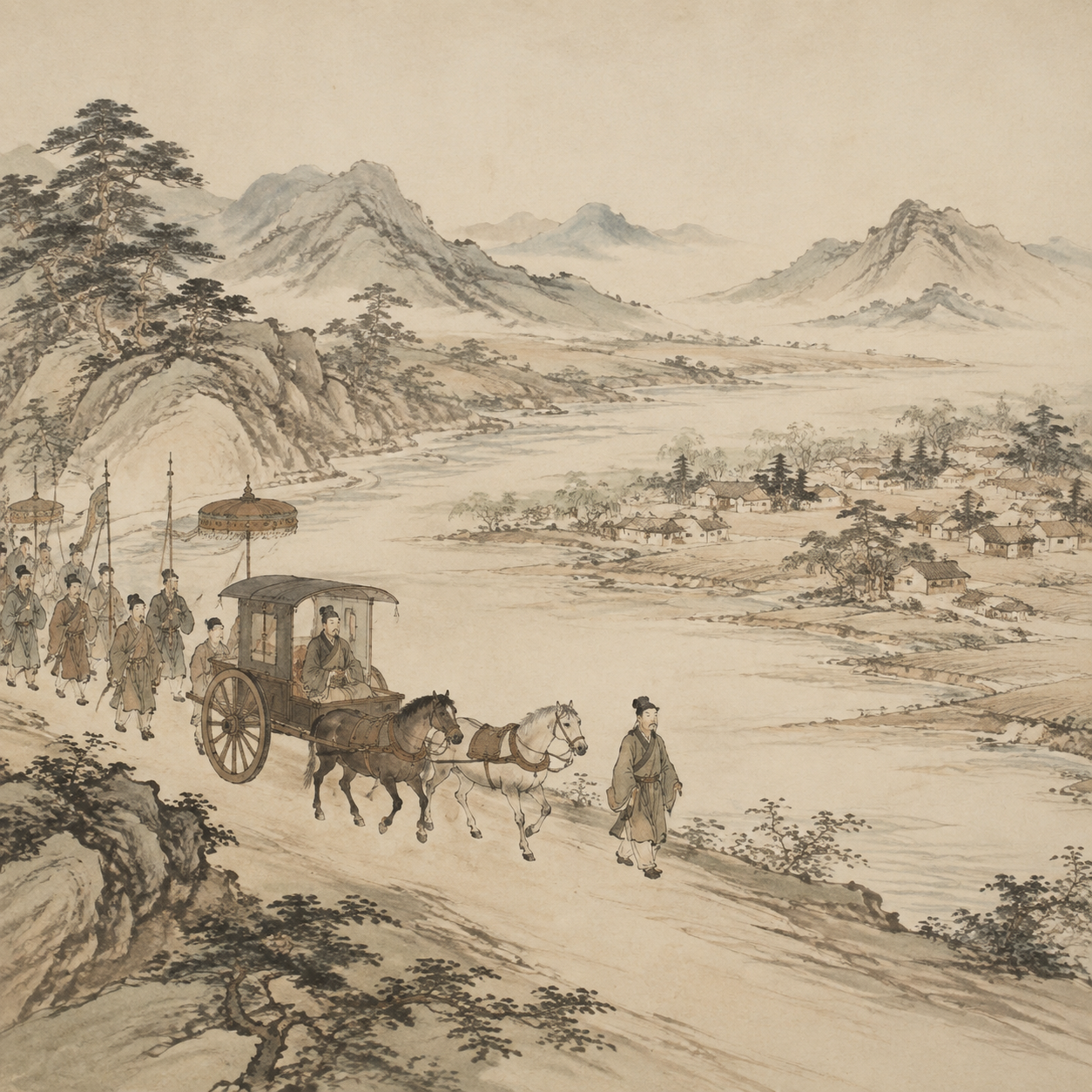 刺史车马巡行图