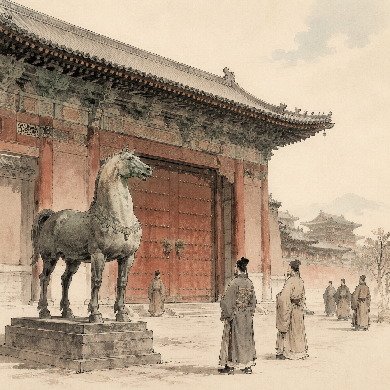 汉代金马门想象图
