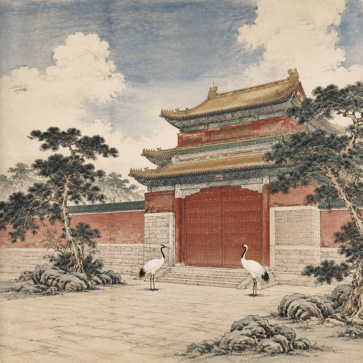 白鹤守宫