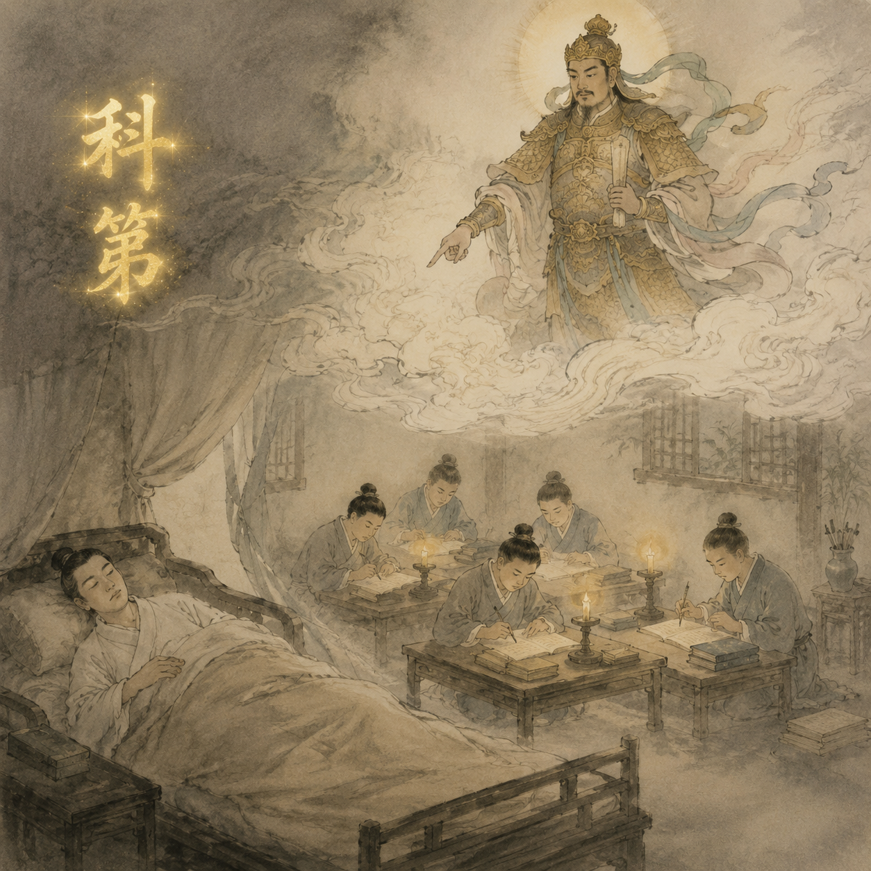 梦神赐五子科第