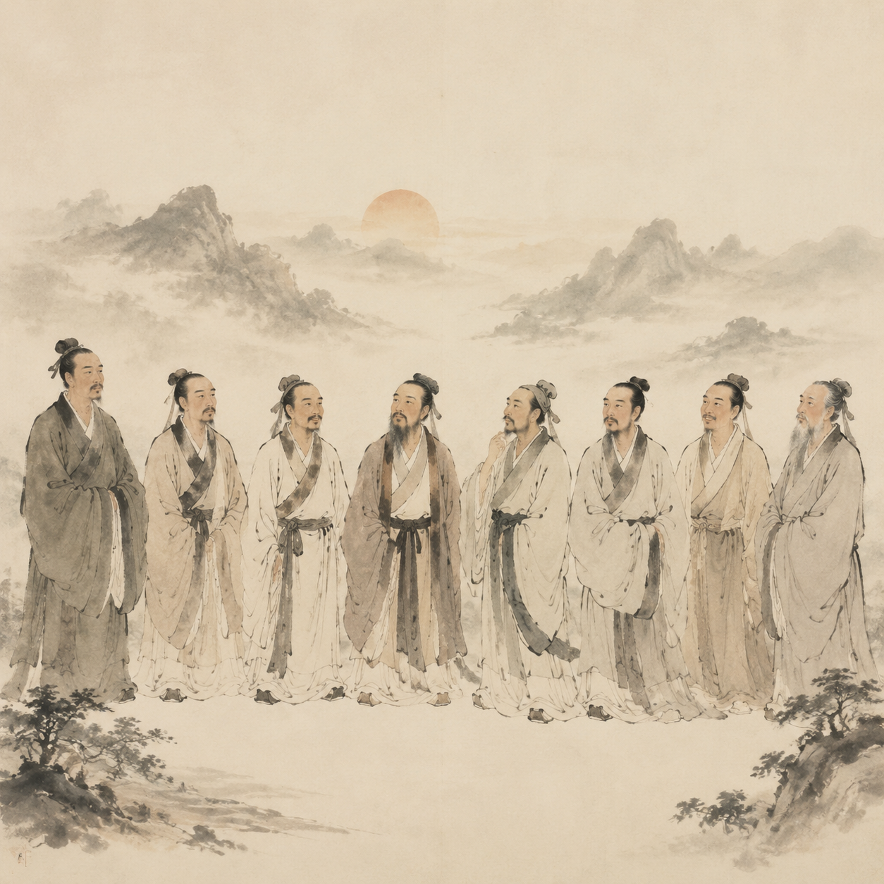 八愷群像