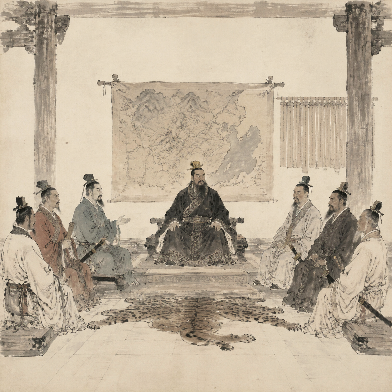 黄帝六相议事图