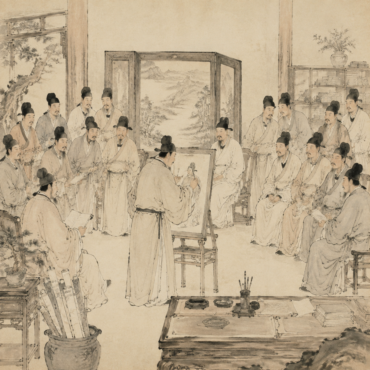 十八学士登瀛洲图