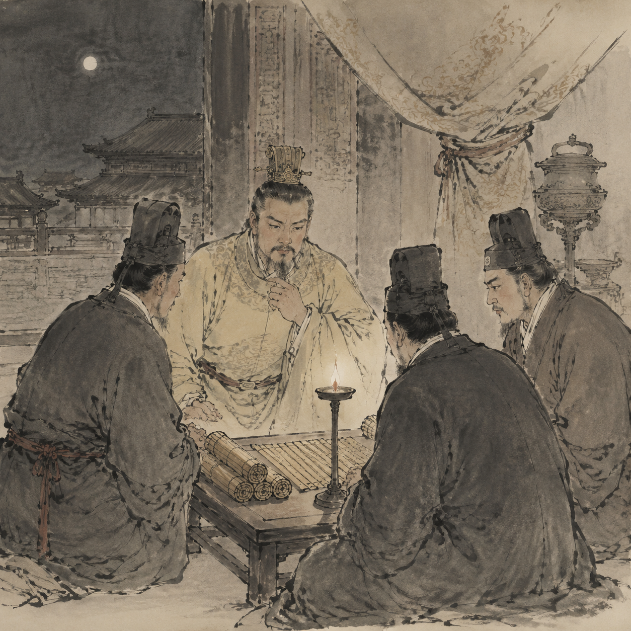 桓帝与宦官密谋