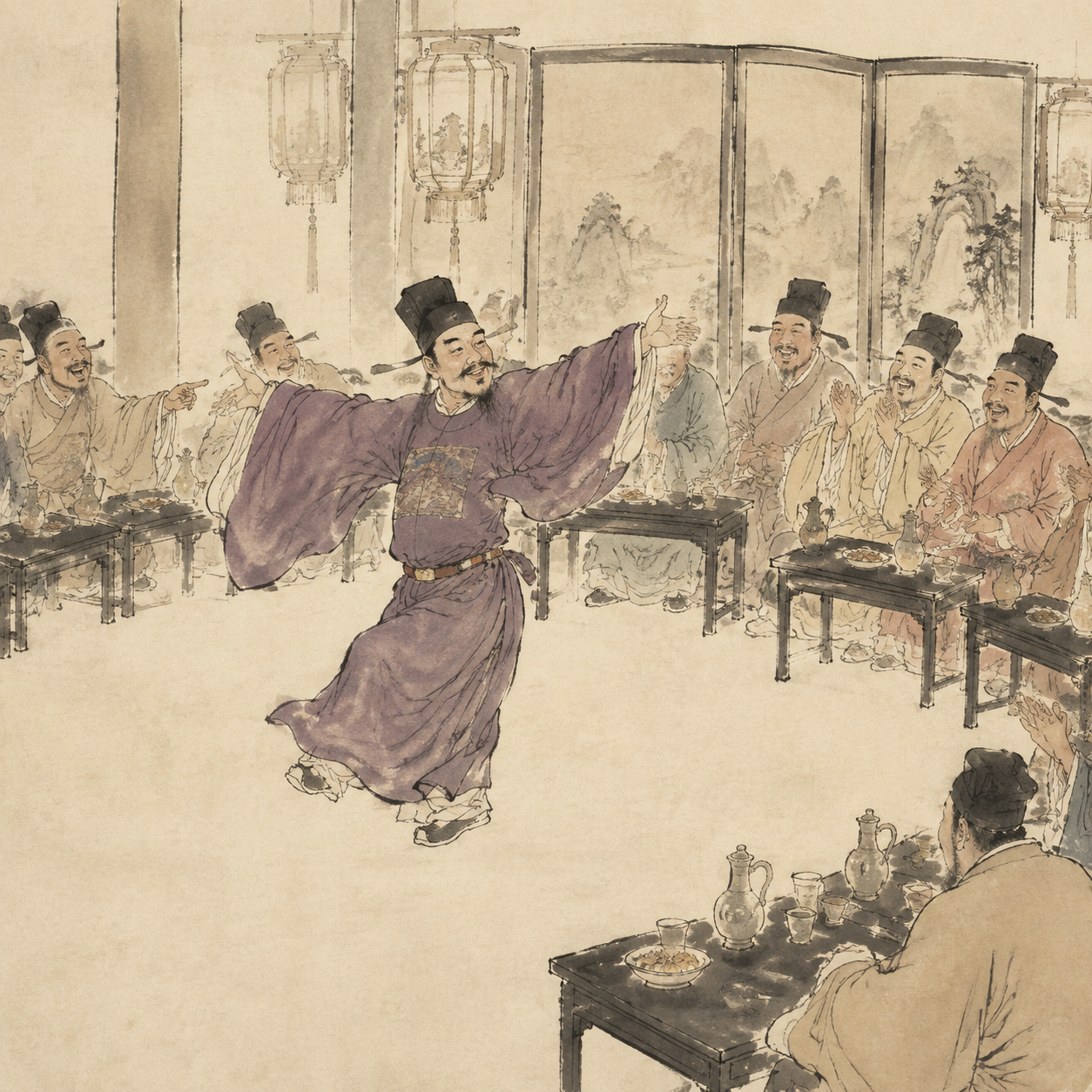 杨再思跳高丽舞