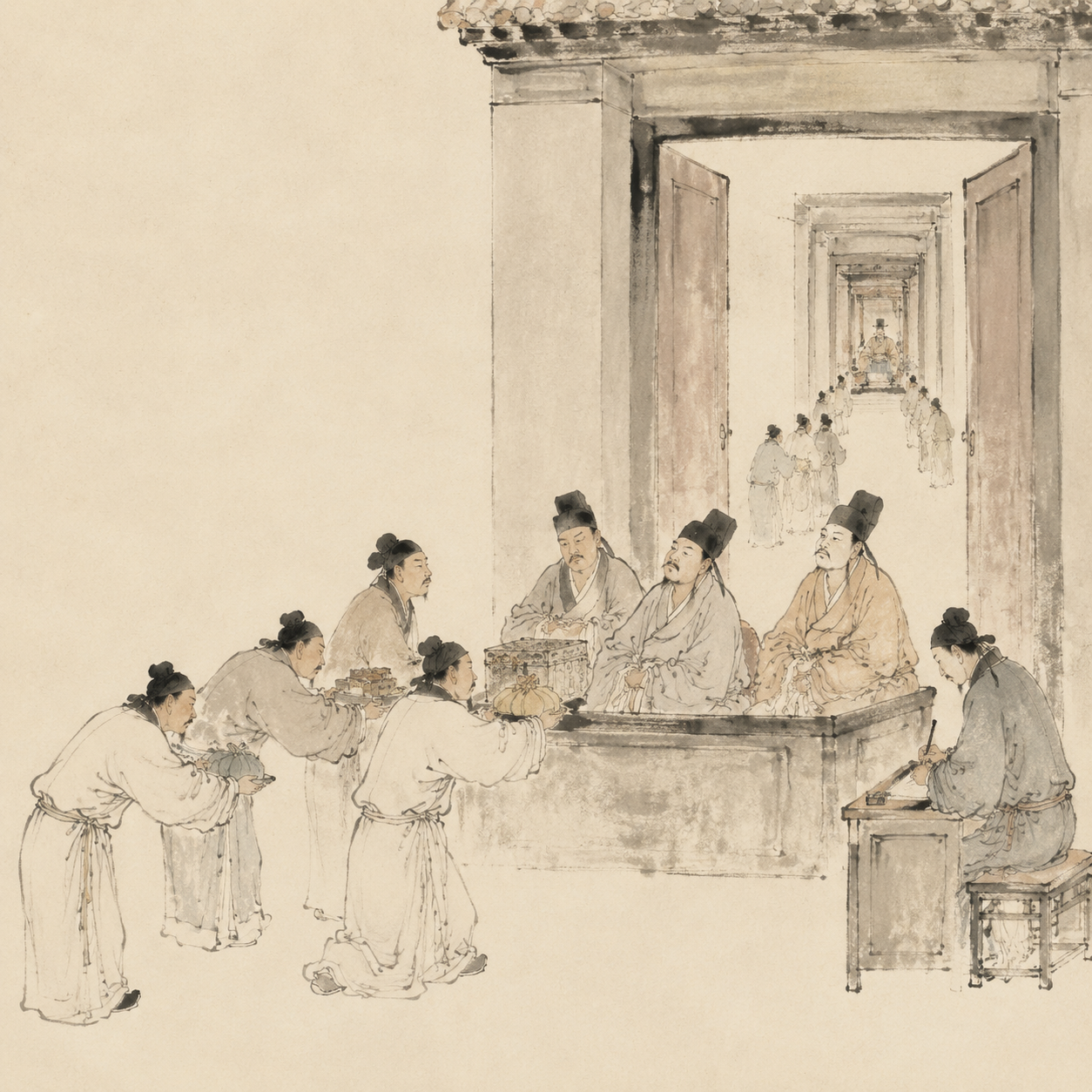 八关十六子受贿图