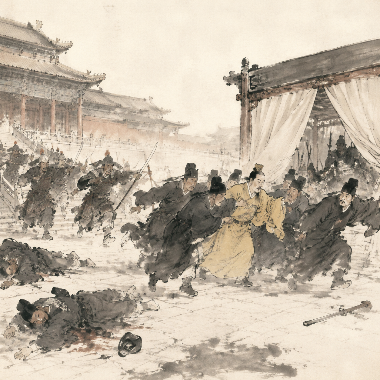甘露之变：宦官仓皇出逃