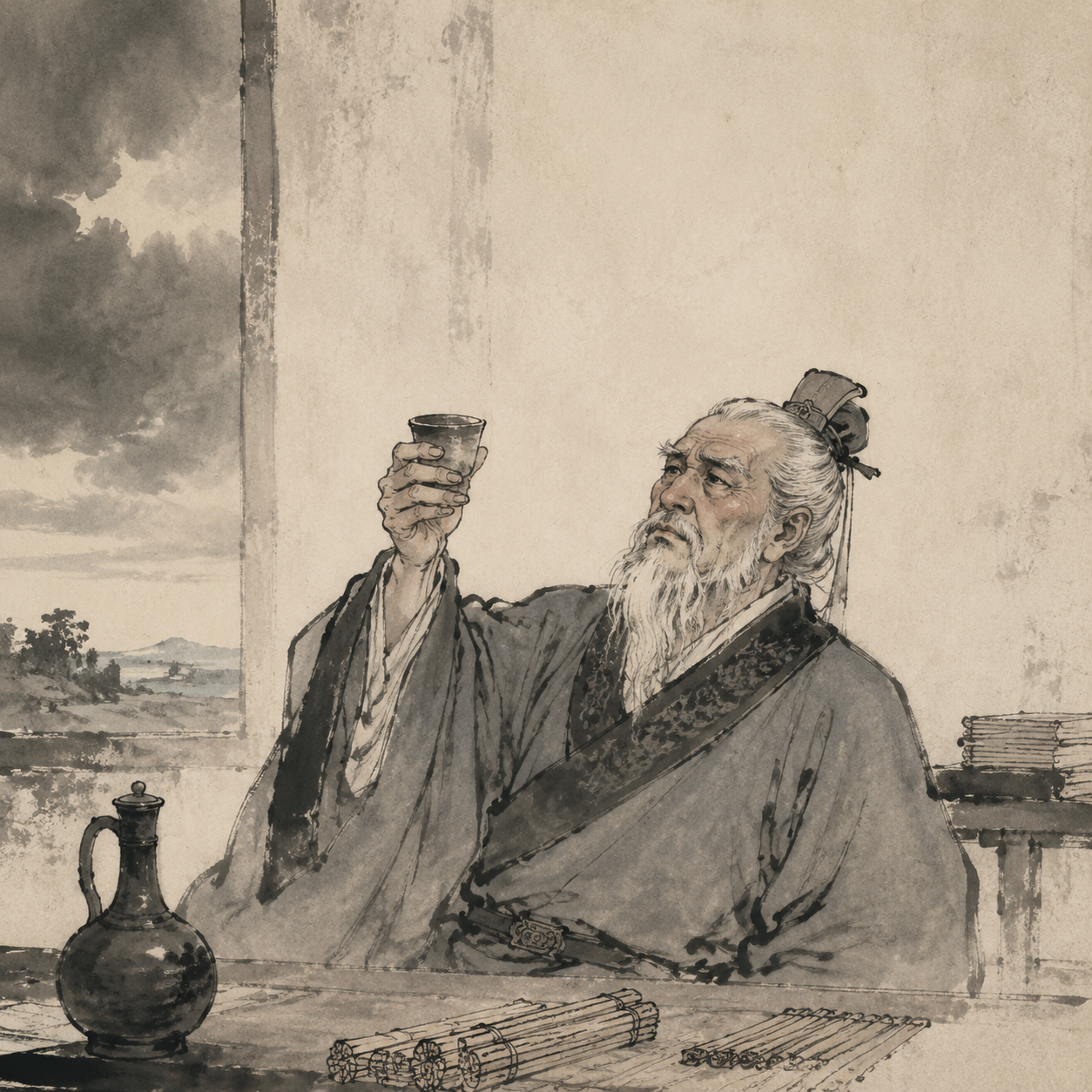 萧望之饮鸩自尽