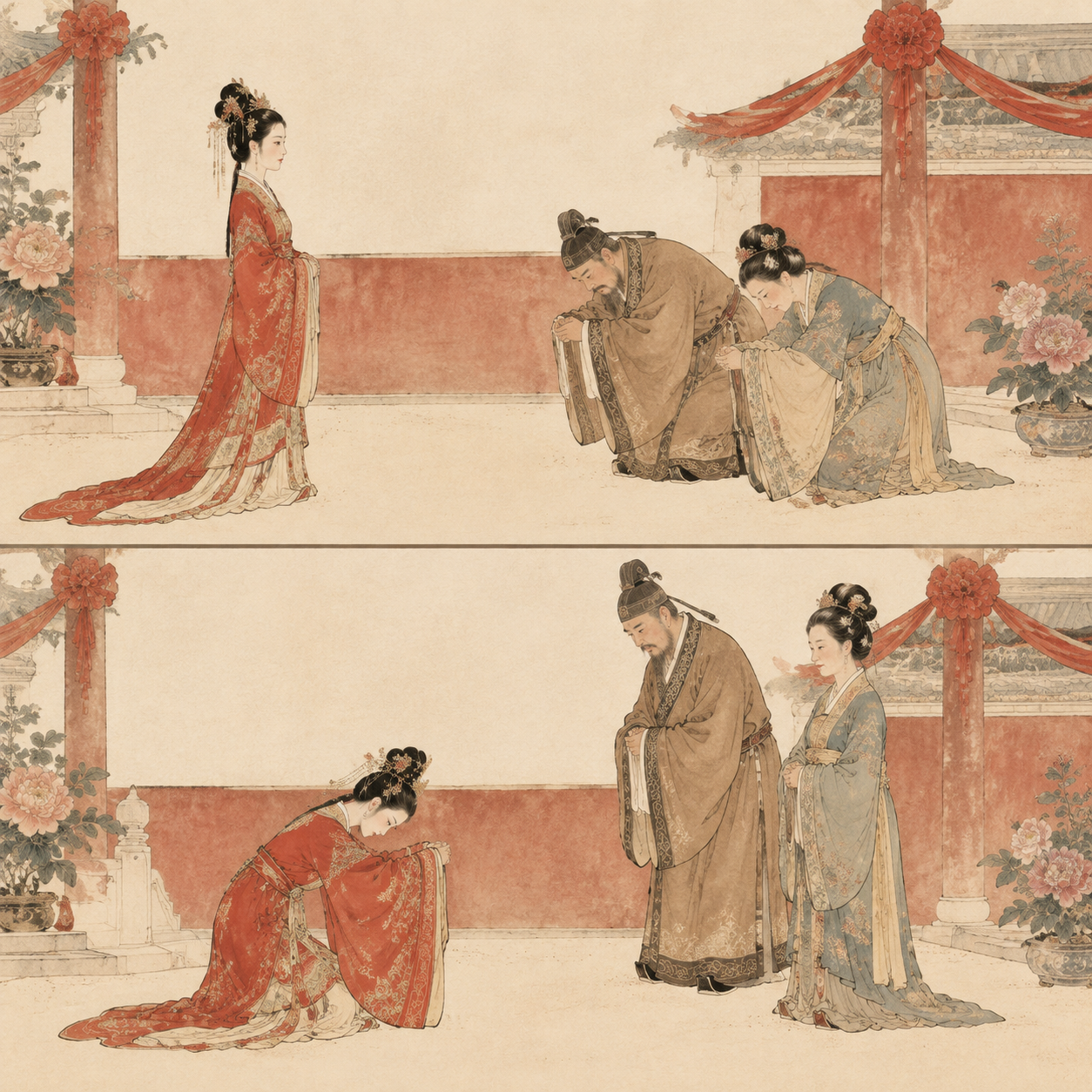 古代公主婚礼场景