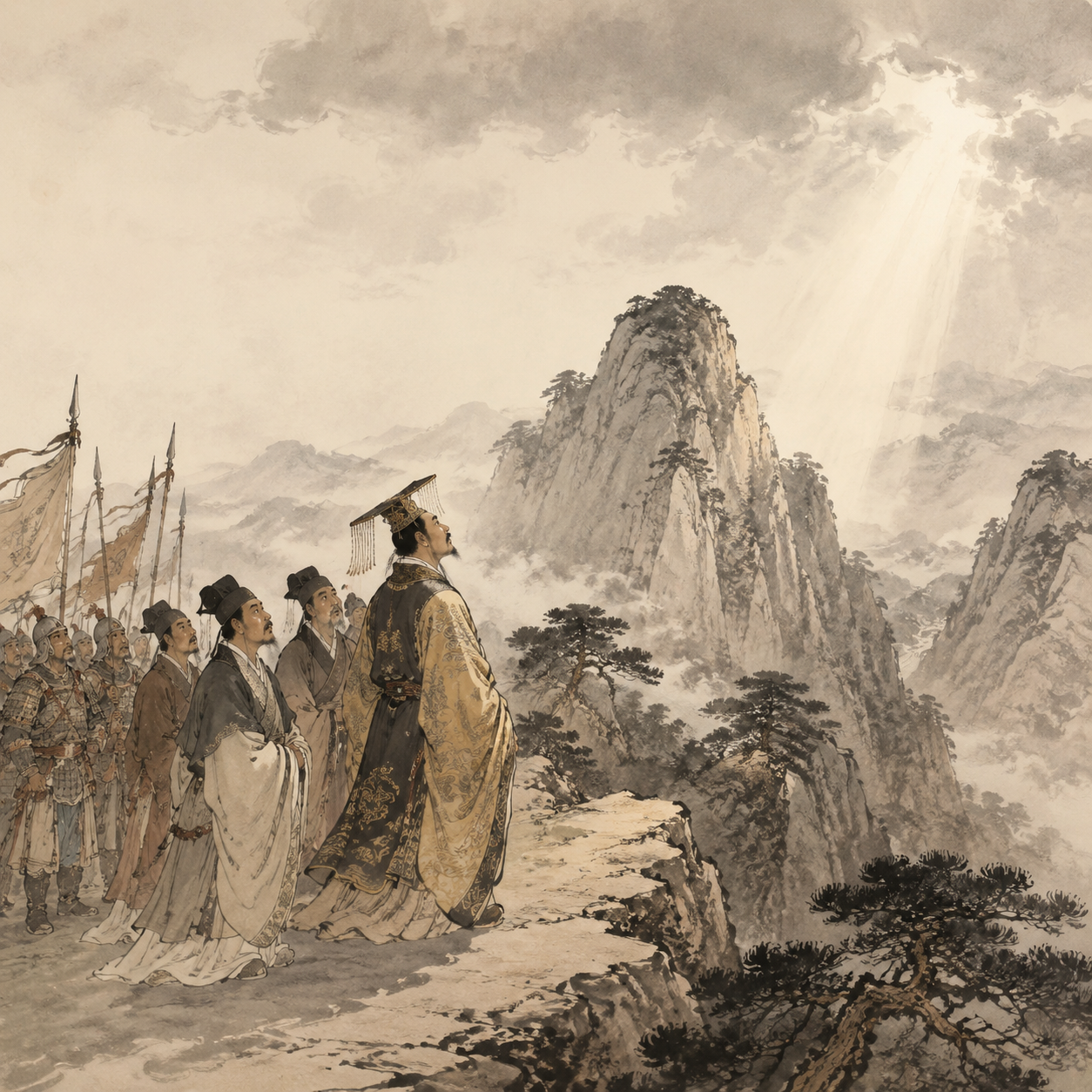 汉武帝嵩山闻山呼
