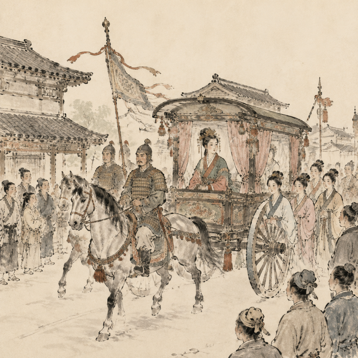 汉代公主出行图