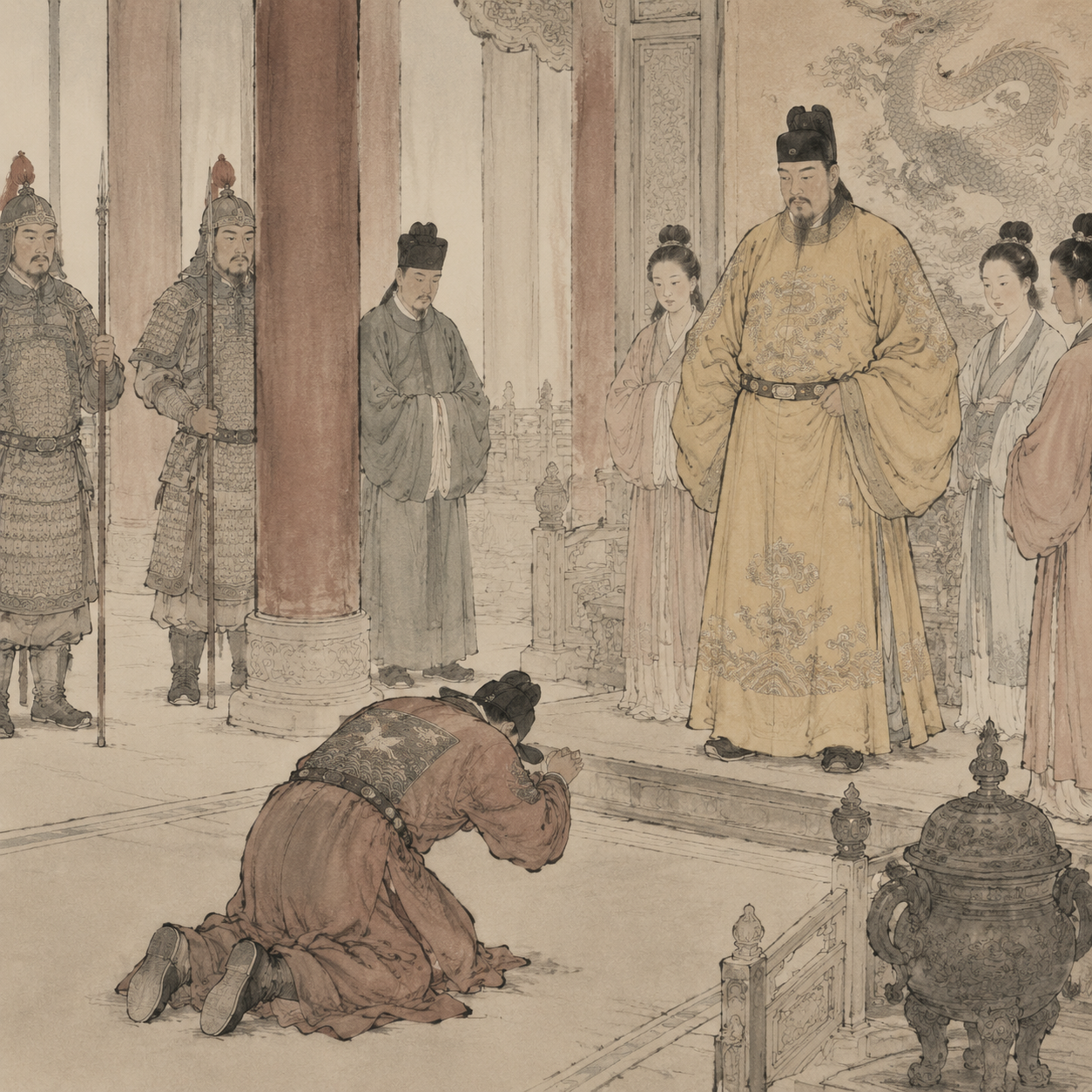 召穆公虎拜见周天子