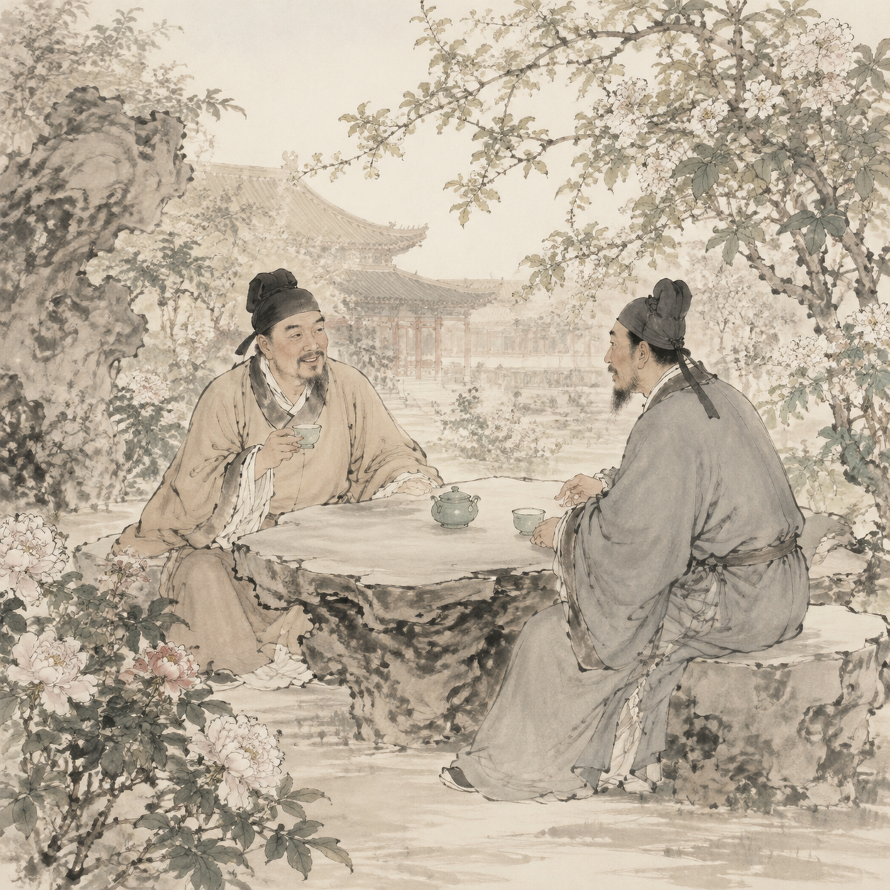 李渊与裴寂晚年对话