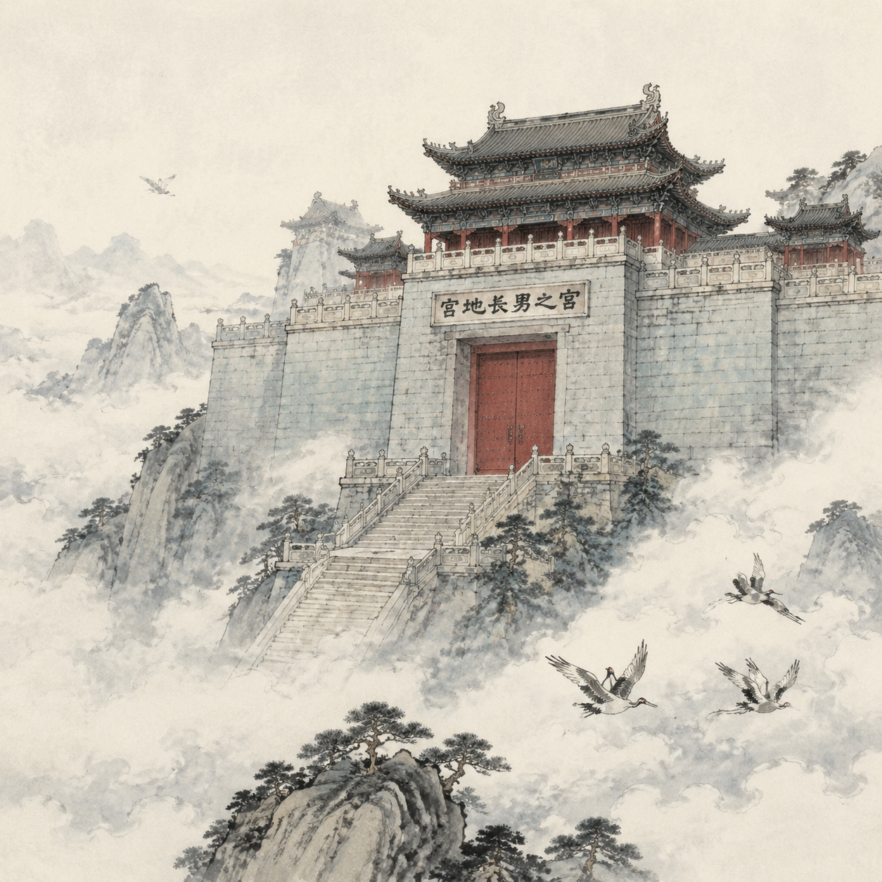 东明山青宫想象图