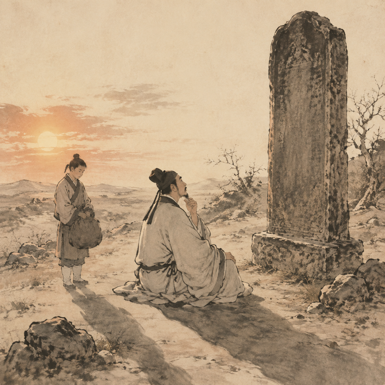 欧阳询坐卧观碑