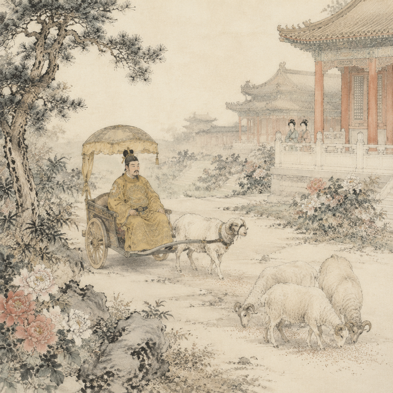 羊车游后宫