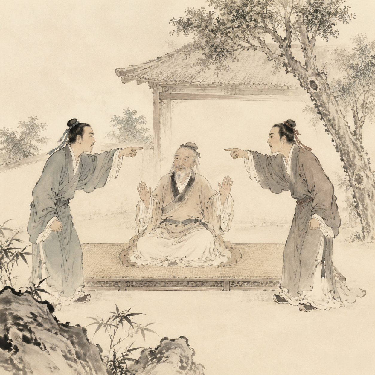 兄弟相争，祖父评断