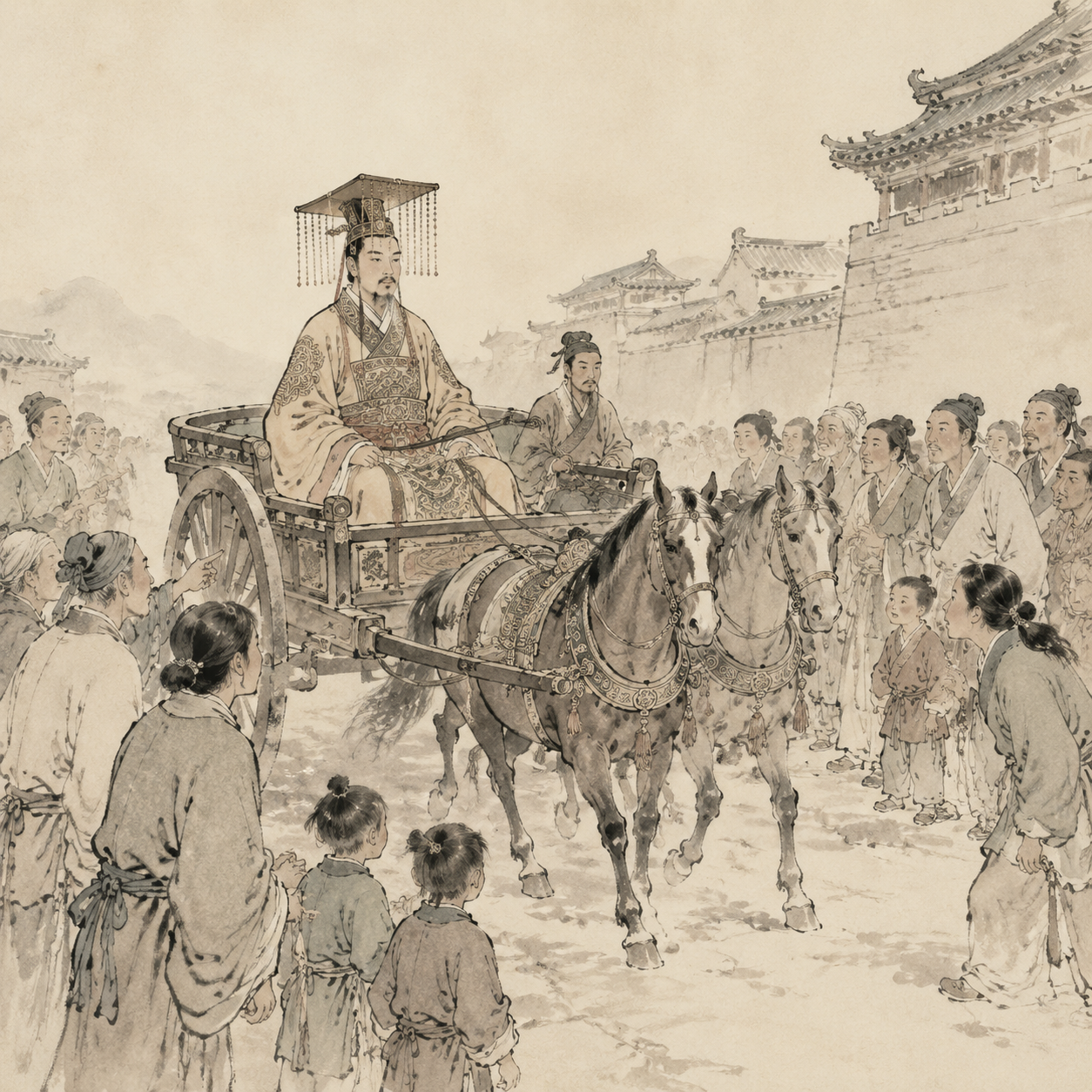 郭贺乘车巡视