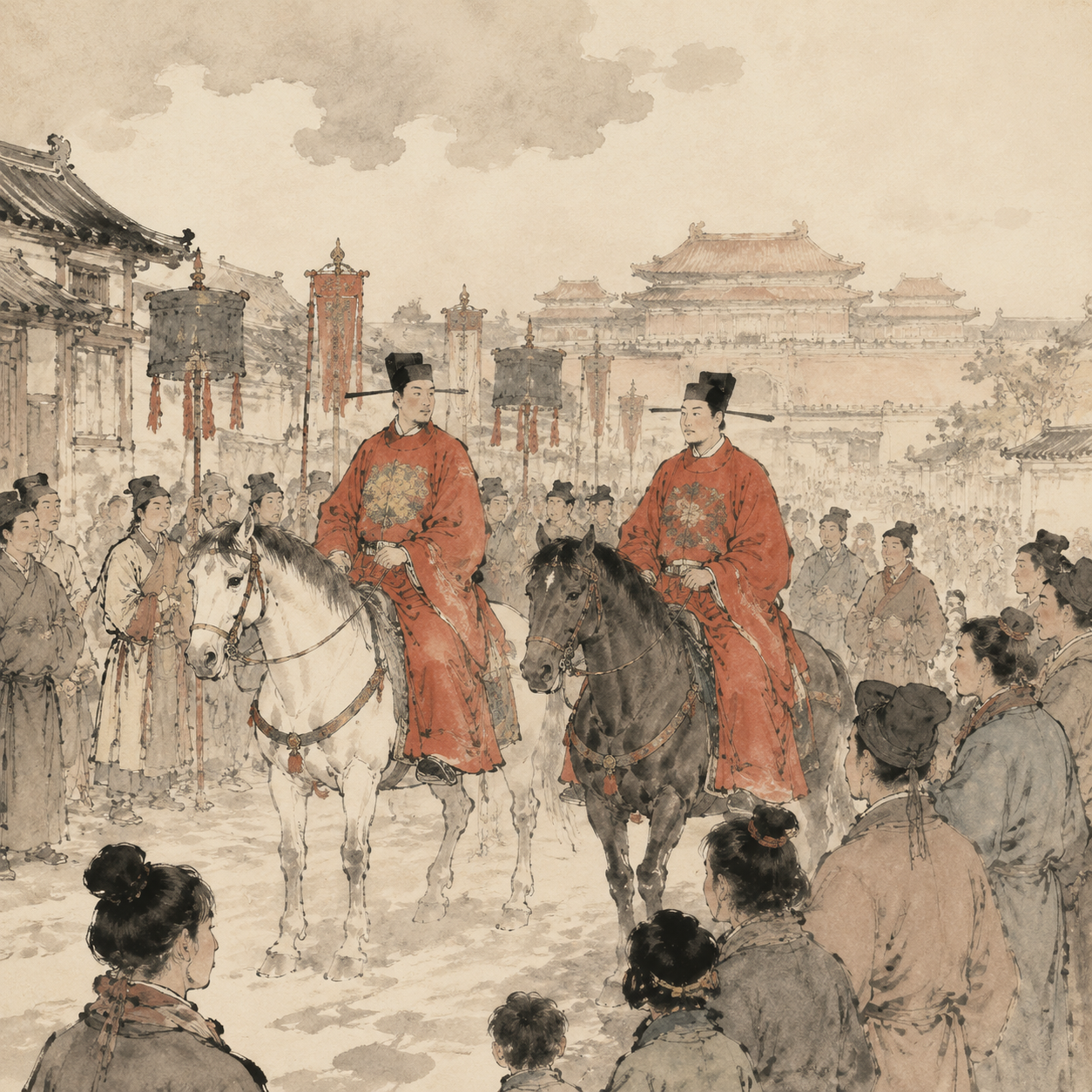 文武状元同游
