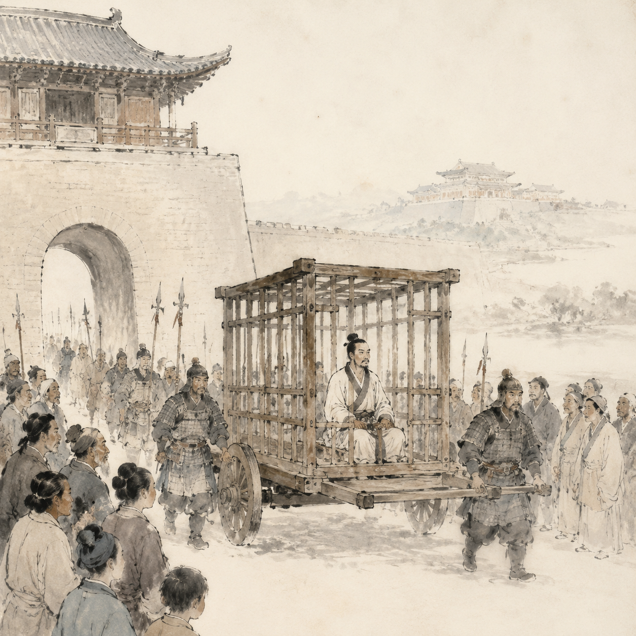 管仲囚车入齐
