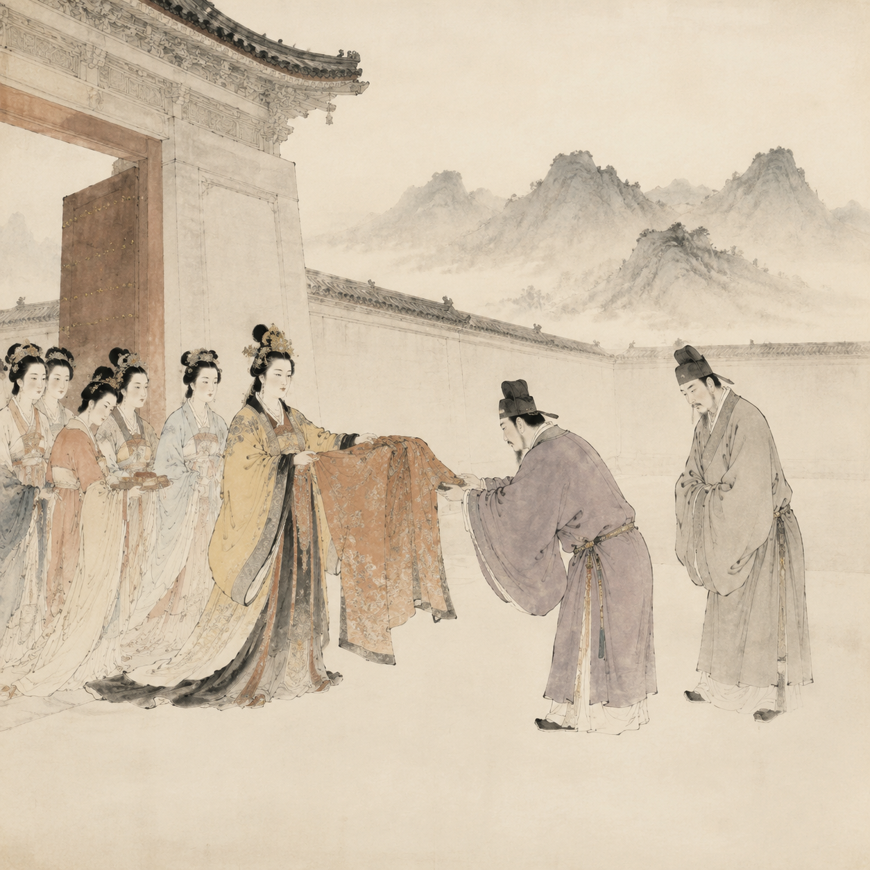 武则天夺袍赐宋之问