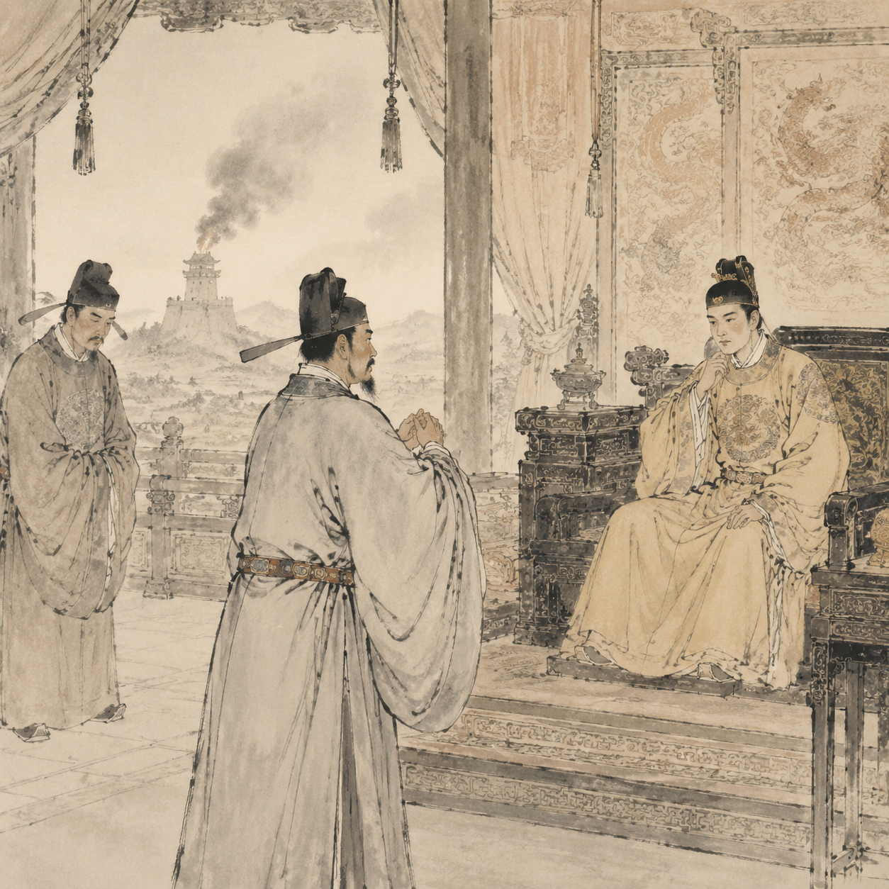 宫廷直言谏君