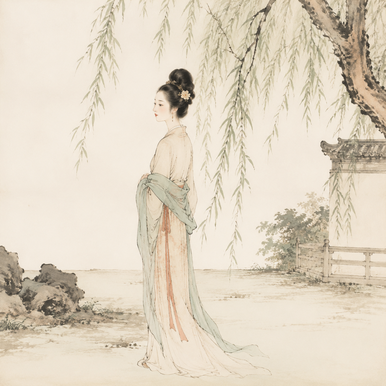 白居易与樊素小蛮的意象图