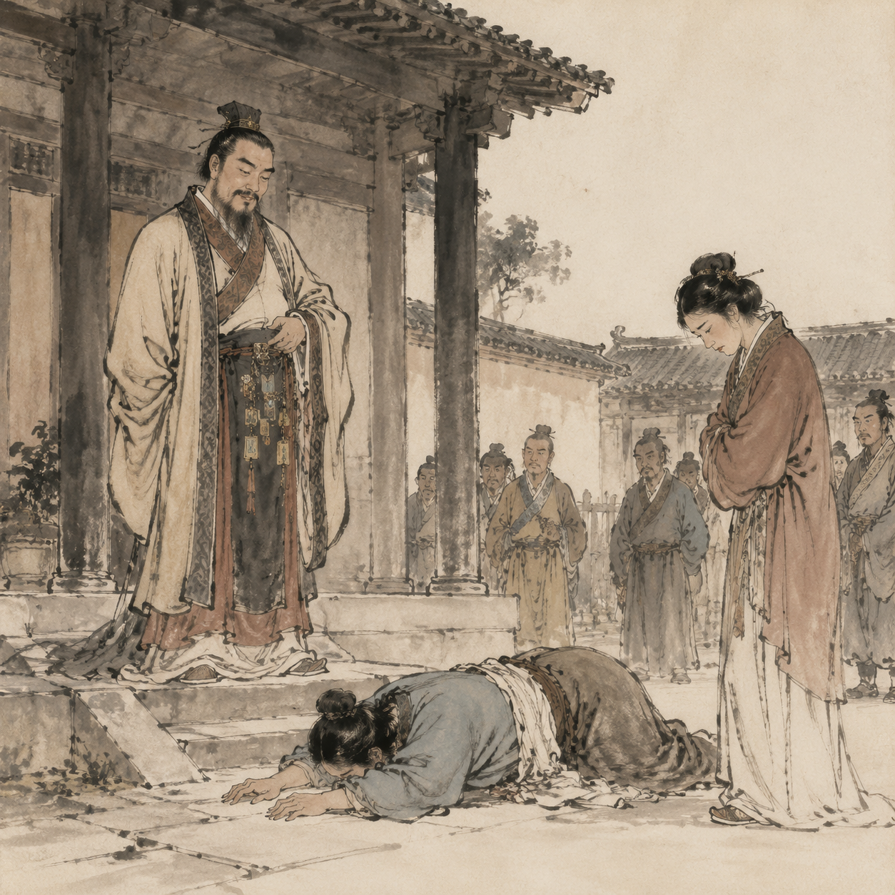 苏秦衣锦还乡，嫂子匍匐请罪