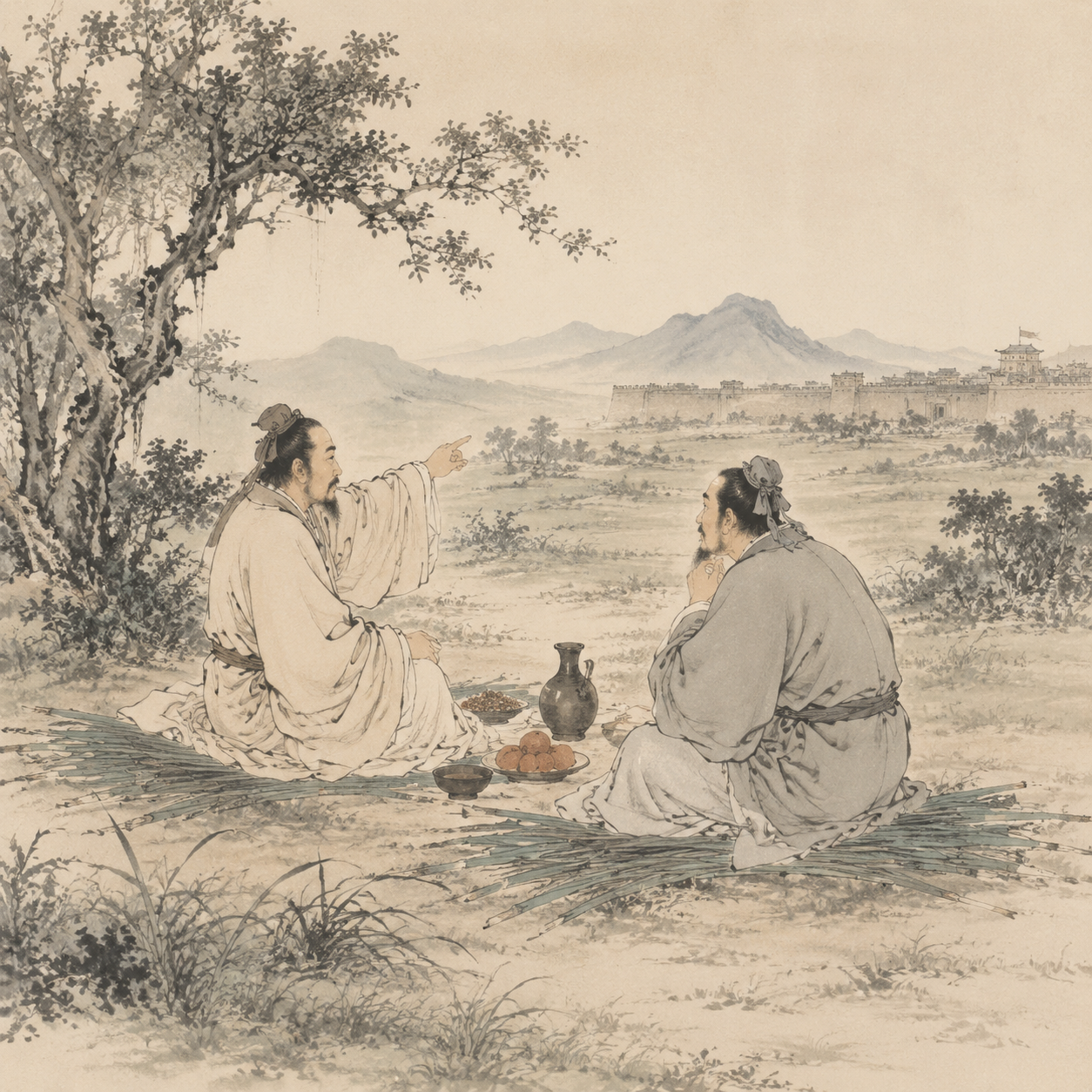 郊外班荆