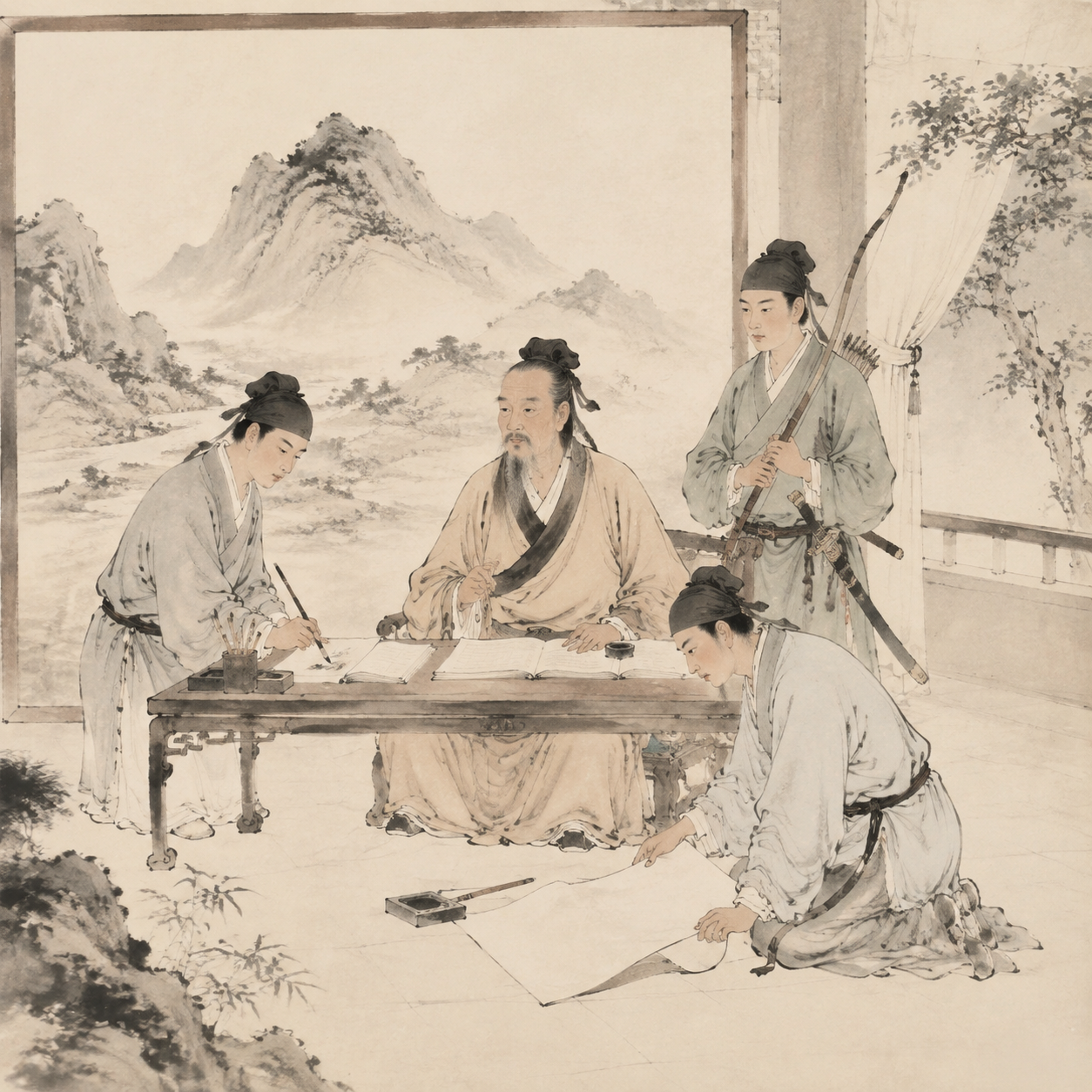 三兄弟各得父一绝
