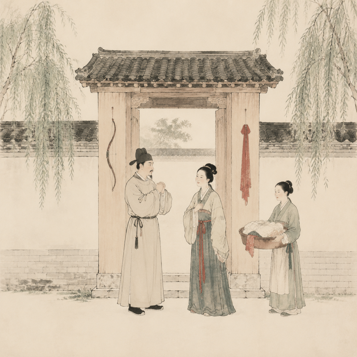 悬弧设帨图