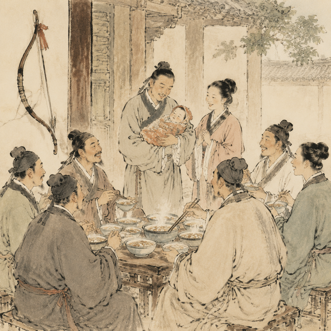 汤饼会场景想象