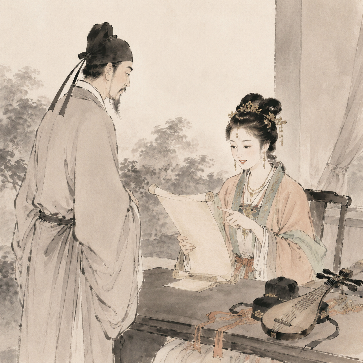 公主读诗识才