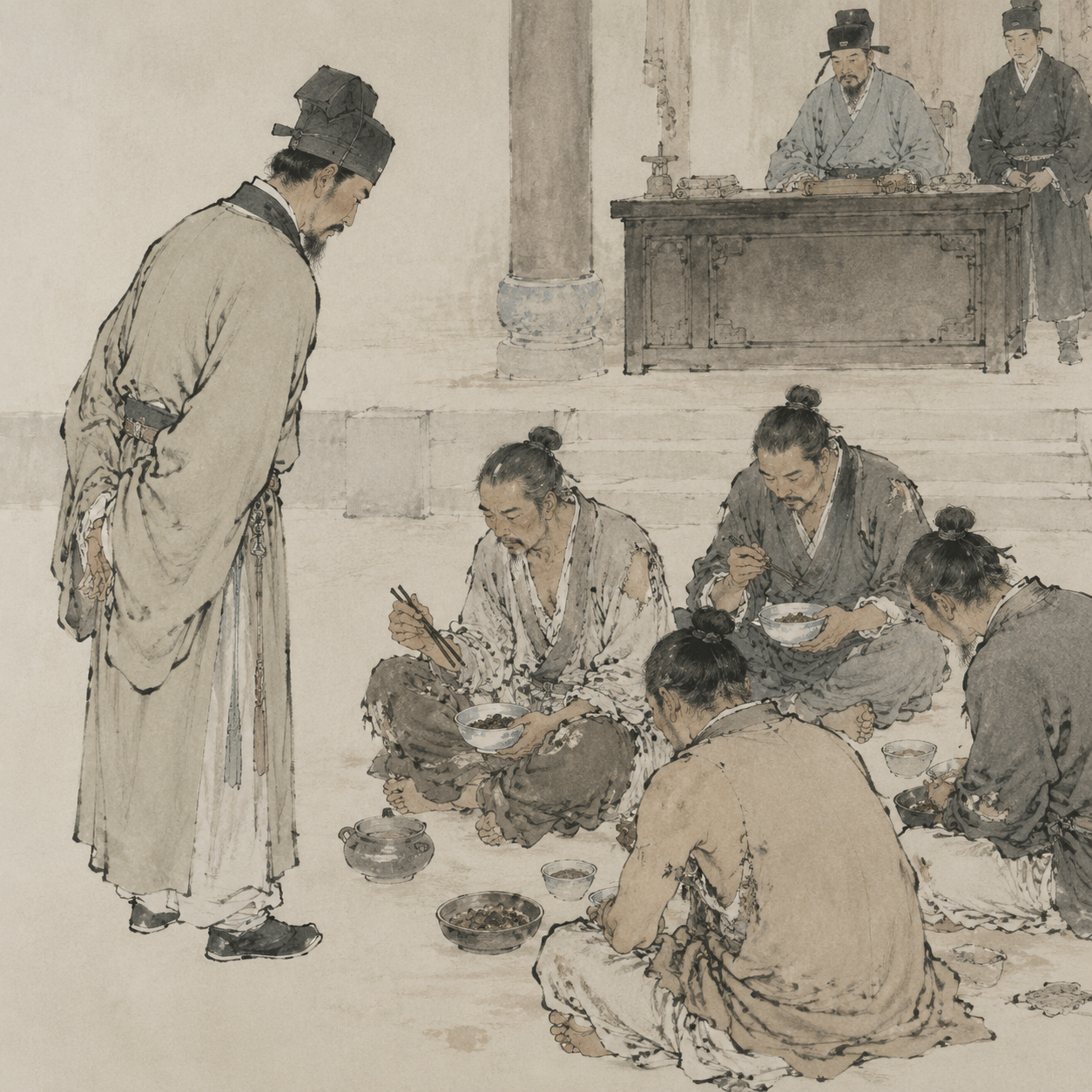 左手用筷的囚犯