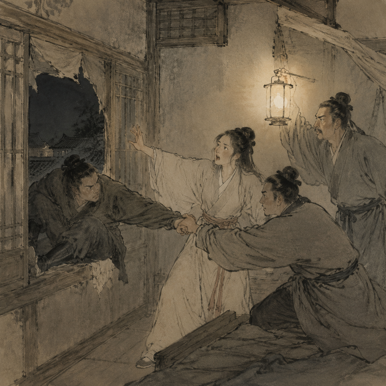 深夜捉贼