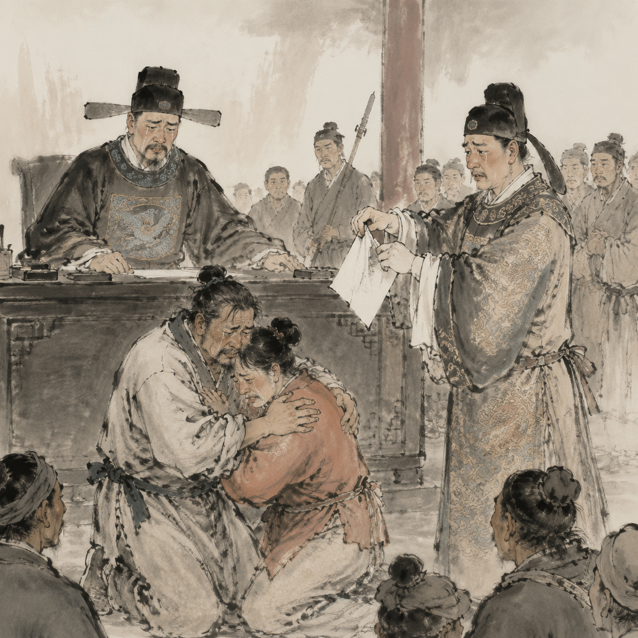 公堂诀别