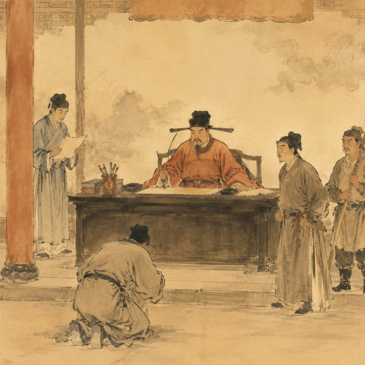 堂上判案