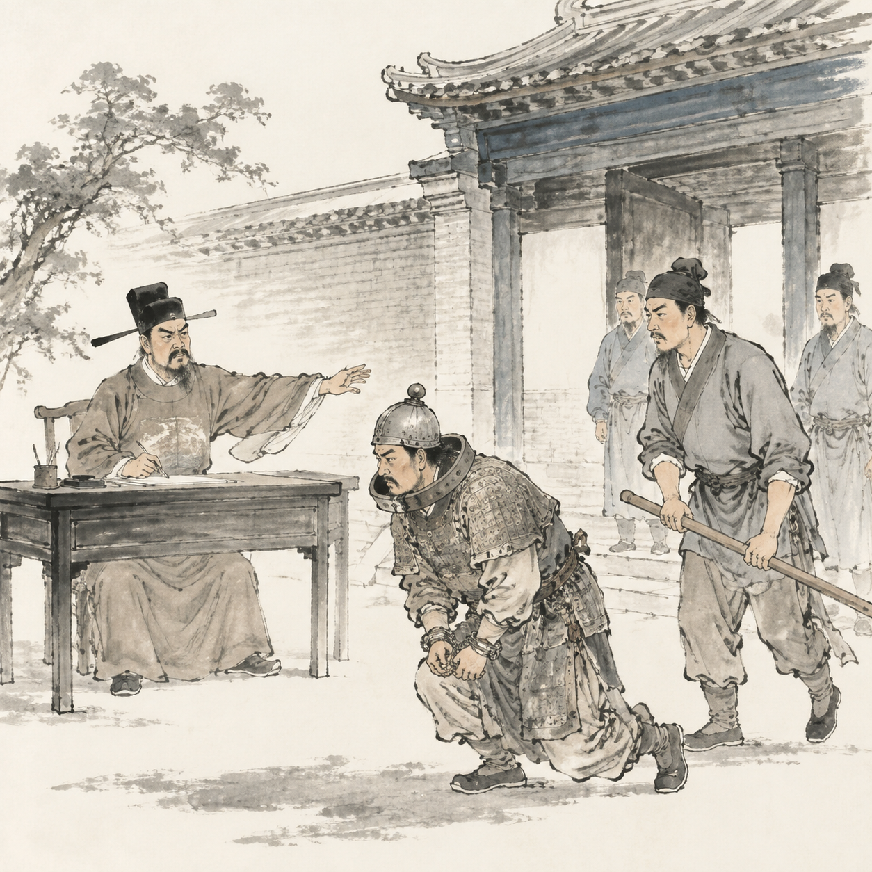 黄震杖逐士兵