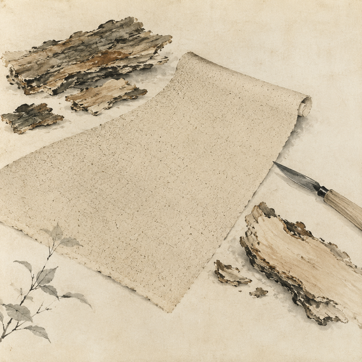 密香纸实物或制作场景