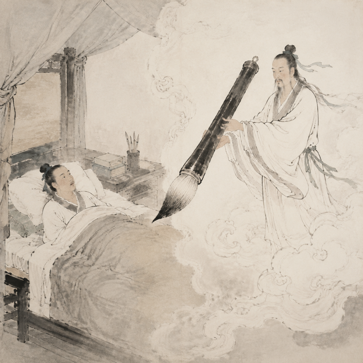 王珣梦见大笔
