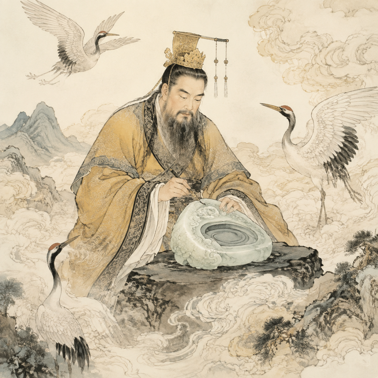 黄帝制砚