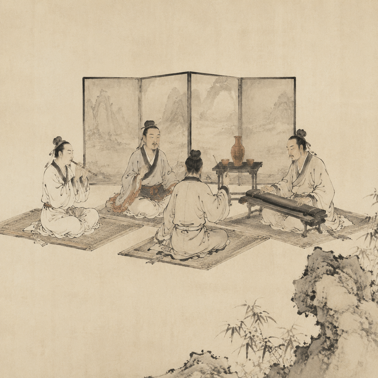 汉代的相和歌演唱场景