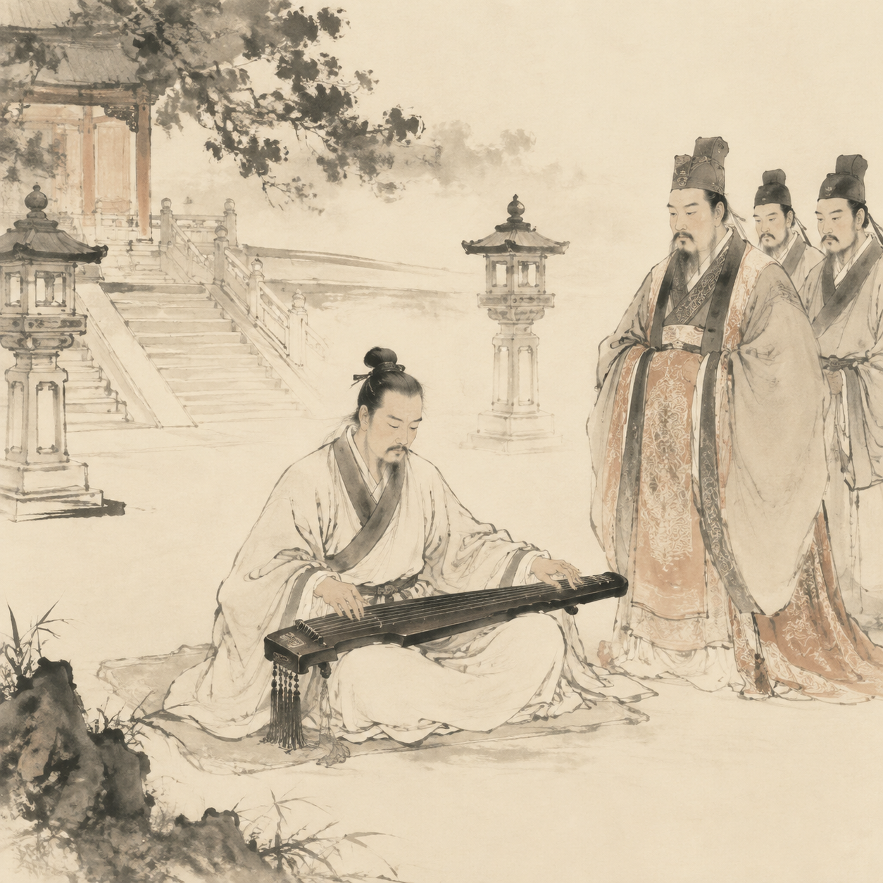 汉代乐师演奏图