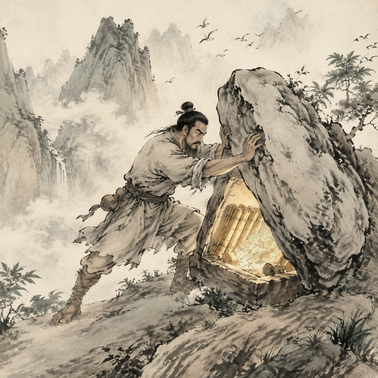 大禹开石匮得金简玉字